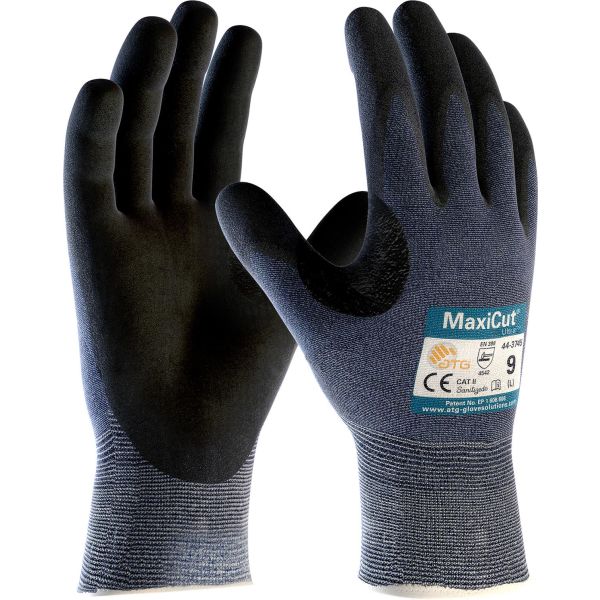 Hanske ATG MaxiCut ULTRA 44-3745 Skjærebeskyttelse, forsterket tommelgrep Str. 11